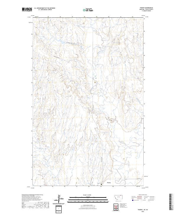 USGS Topographic Map – Thoeny