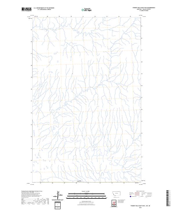 2024 Map of Thoeny Hills East OE N, 2024 Print