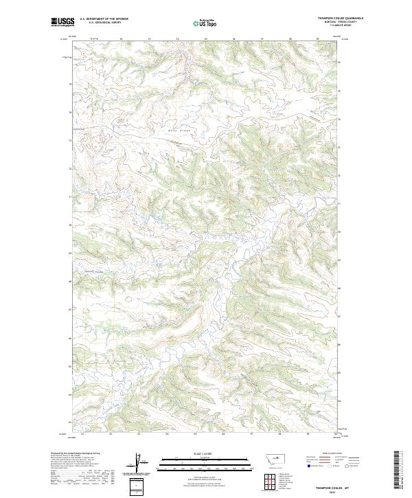 USGS Topographic Map – Thompson Coulee