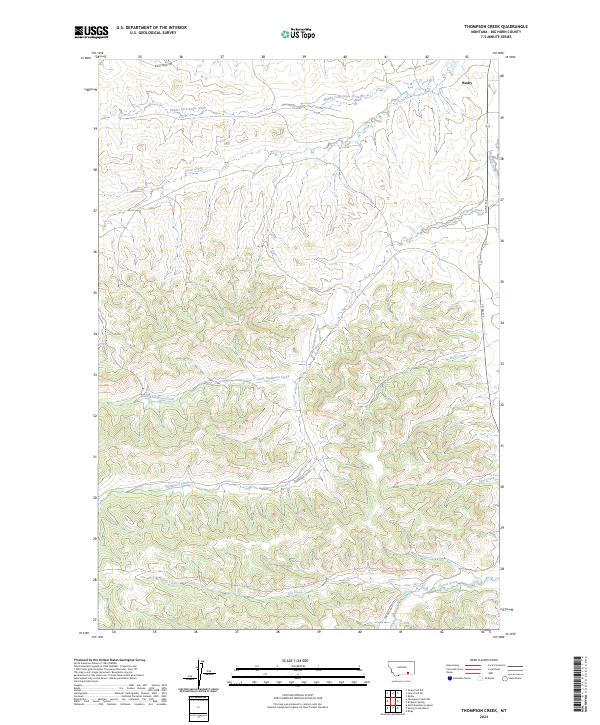 USGS Topographic Map – Thompson Creek