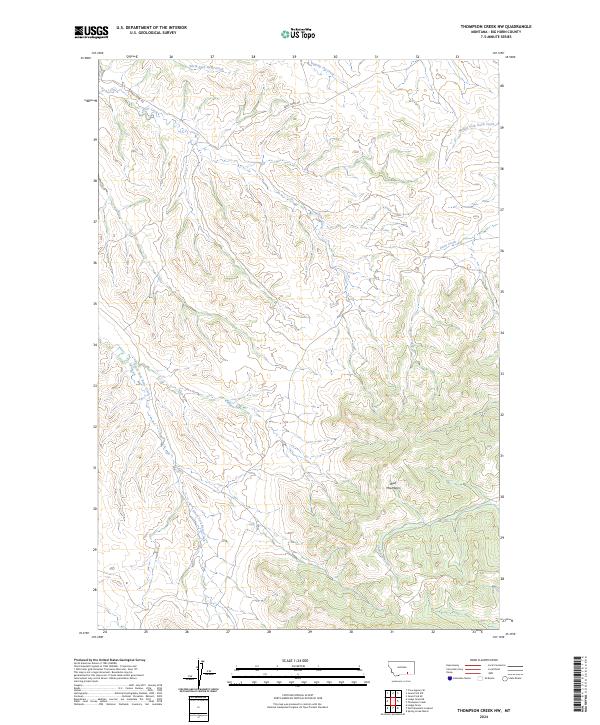 2024 Map of Thompson Creek NW, 2024 Print