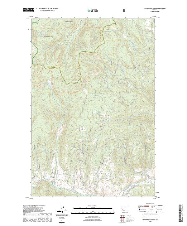 USGS Topographic Map – Thunderbolt Creek