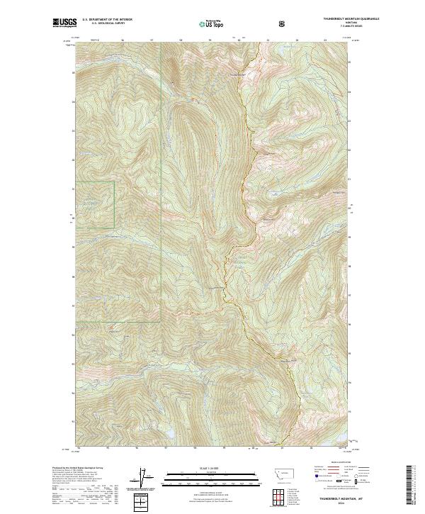 USGS Topographic Map – Thunderbolt Mountain