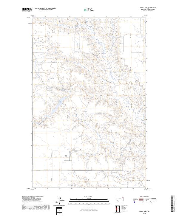USGS Topographic Map – Todd Lakes