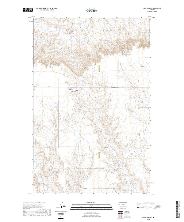 USGS Topographic Map – Todd Lakes NE