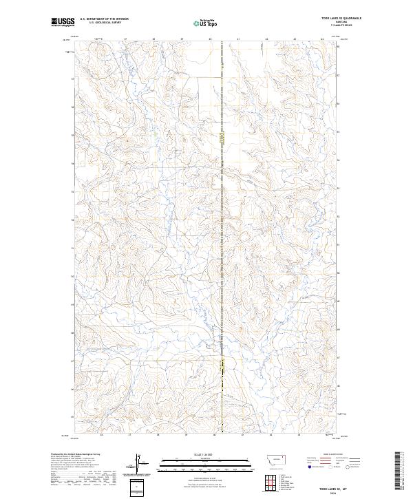 USGS Topographic Map – Todd Lakes SE