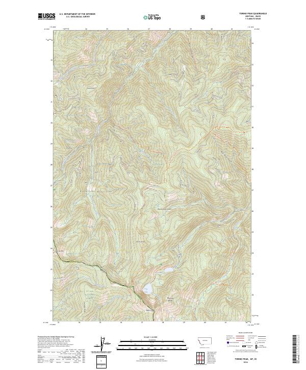 USGS Topographic Map – Torino Peak