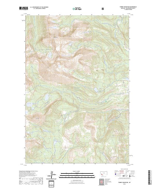 USGS Topographic Map – Torrey Mountain