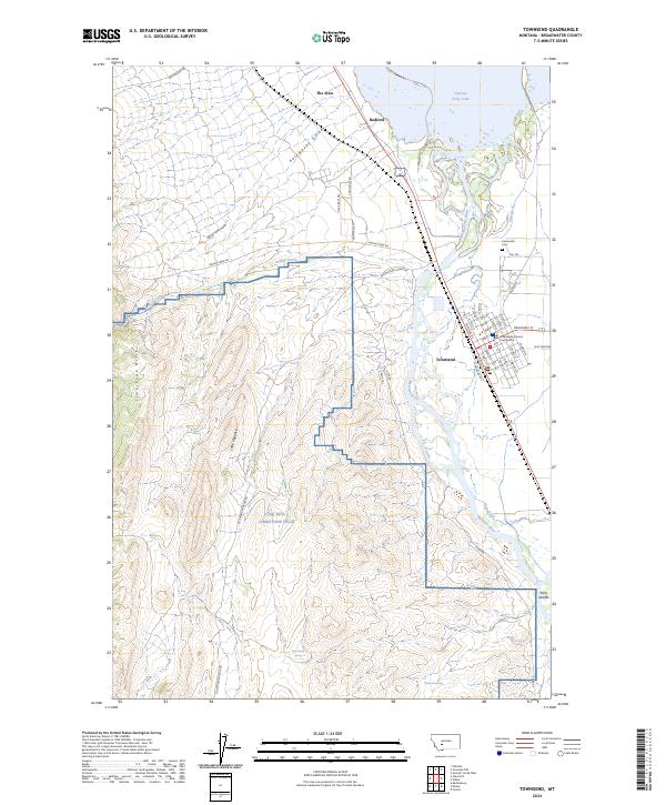 USGS Topographic Map – Townsend