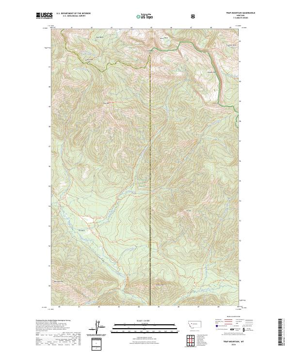 USGS Topographic Map – Trap Mountain