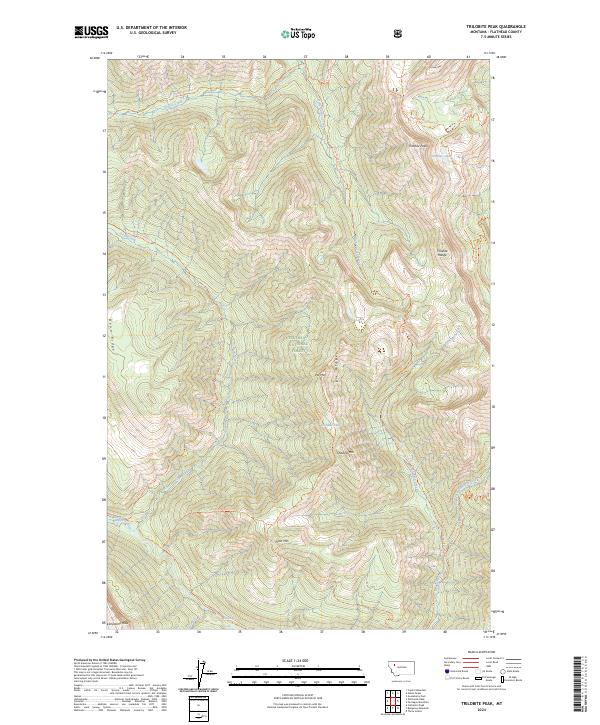 USGS Topographic Map – Trilobite Peak