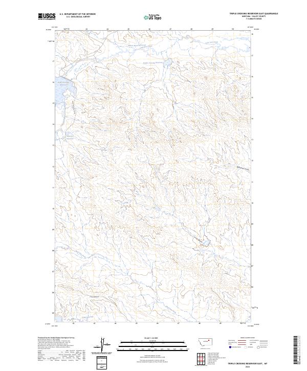 USGS Topographic Map – Triple Crossing Reservoir East