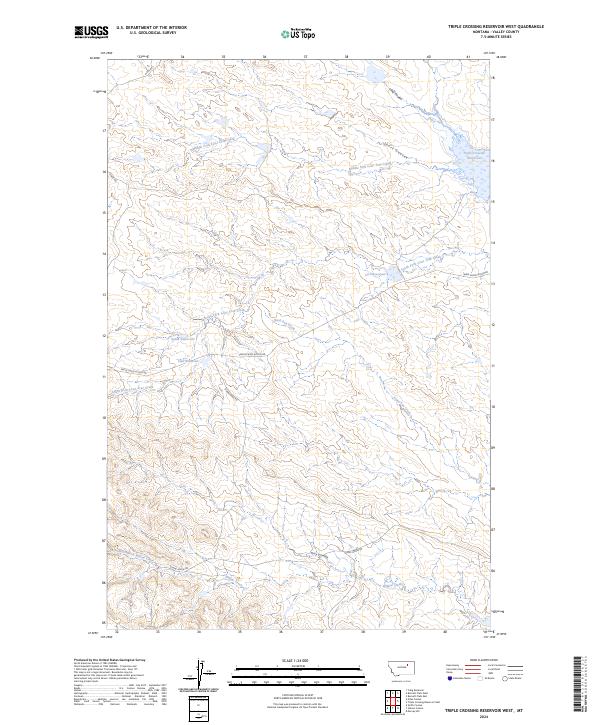 USGS Topographic Map – Triple Crossing Reservoir West