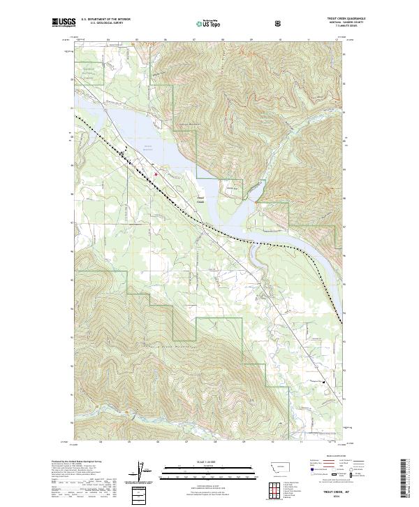 USGS Topographic Map – Trout Creek