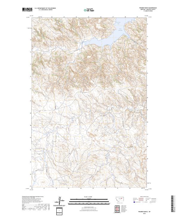 USGS Topographic Map – Trumbo Ranch