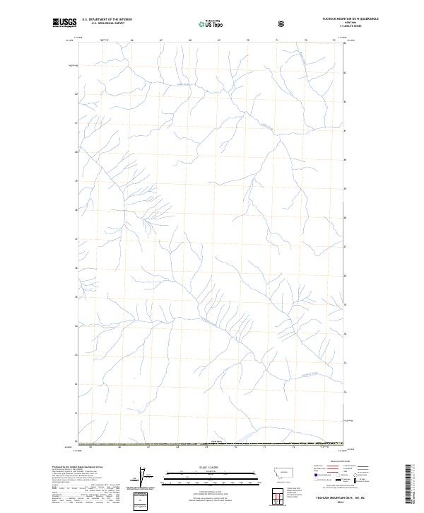 2024 Map of Tuchuck Mountain OE N, 2024 Print