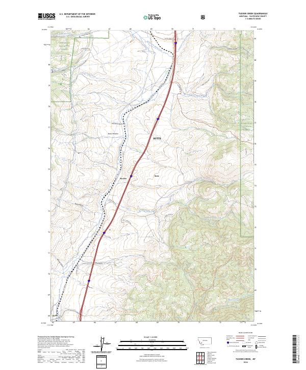 USGS Topographic Map – Tucker Creek