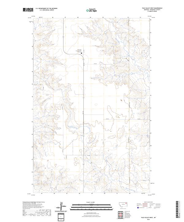 USGS Topographic Map – Tule Valley West
