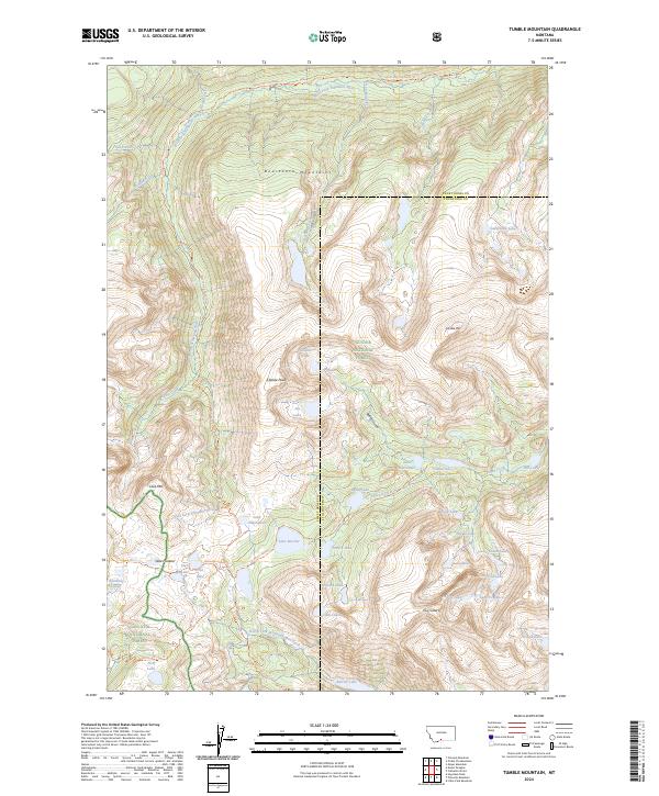 USGS Topographic Map – Tumble Mountain