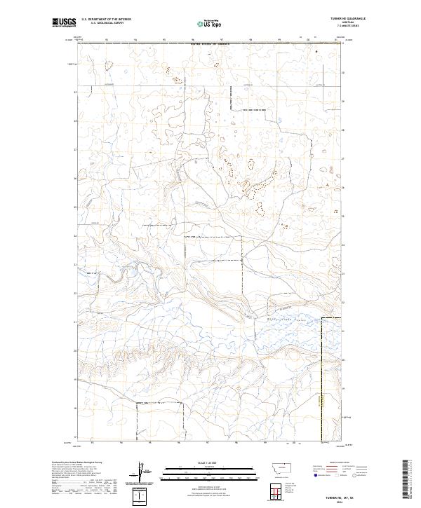 2024 Map of Turner NE, 2024 Print