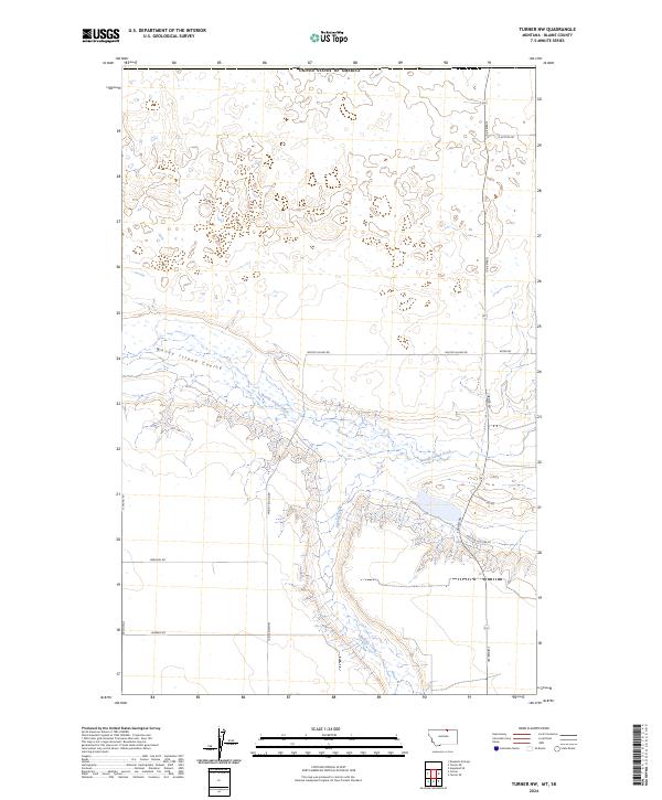 USGS Topographic Map – Turner NW