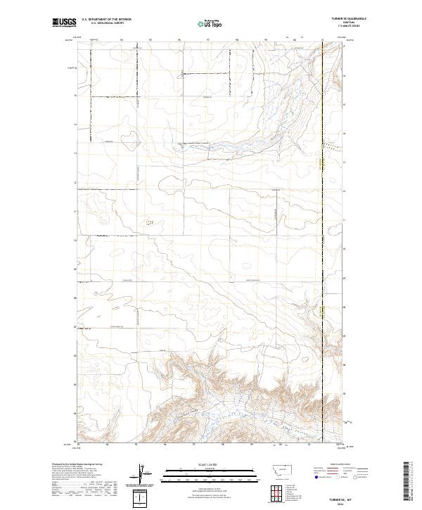 USGS Topographic Map – Turner SE
