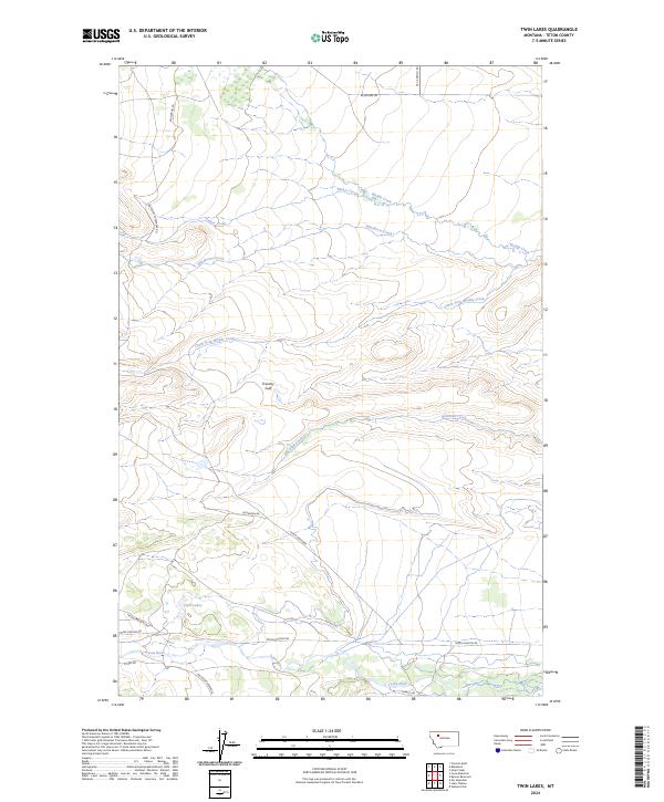 USGS Topographic Map – Twin Lakes
