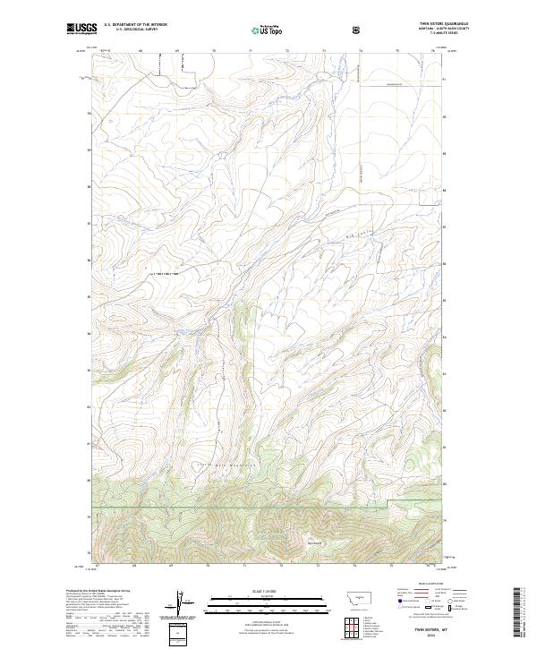 USGS Topographic Map – Twin Sisters