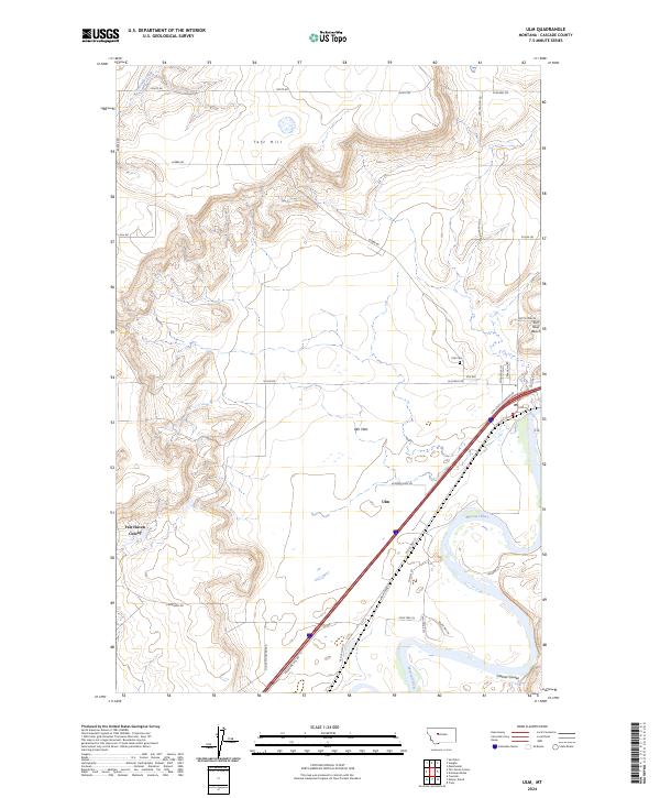 USGS Topographic Map – Ulm