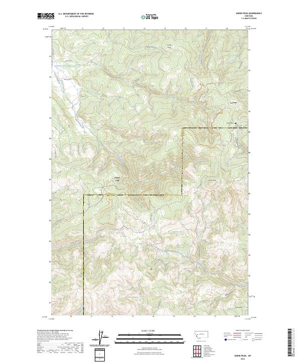 USGS Topographic Map – Union Peak