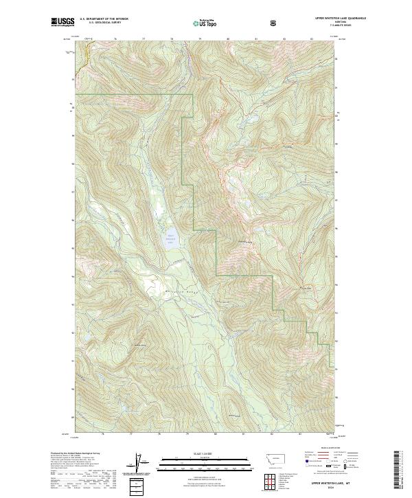 USGS Topographic Map – Upper Whitefish Lake
