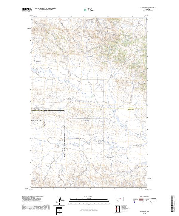 USGS Topographic Map – Valentine
