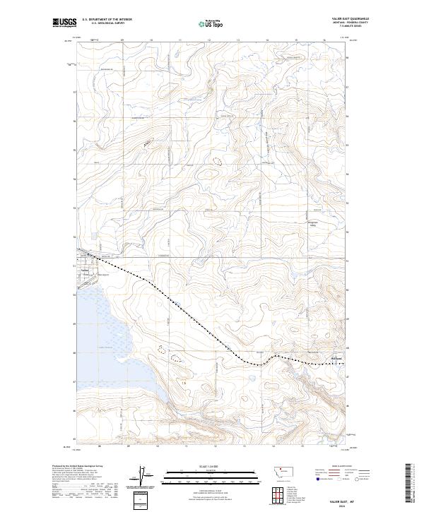 USGS Topographic Map – Valier East