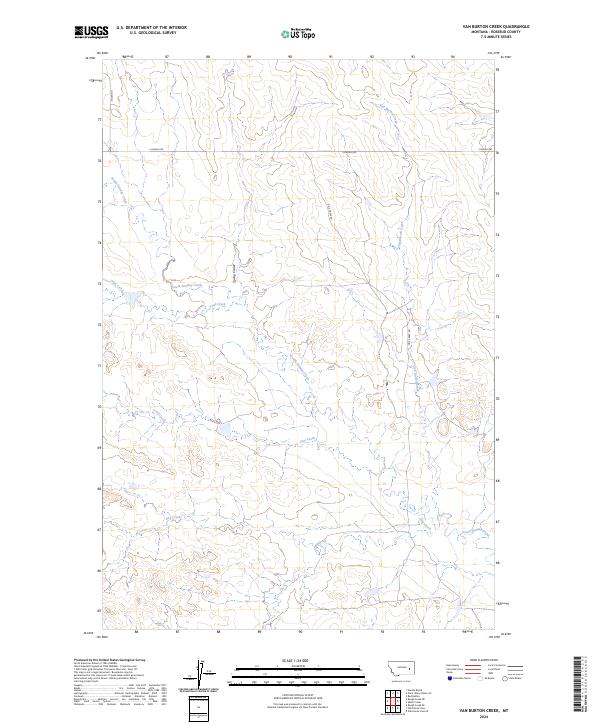 USGS Topographic Map – Van Burton Creek