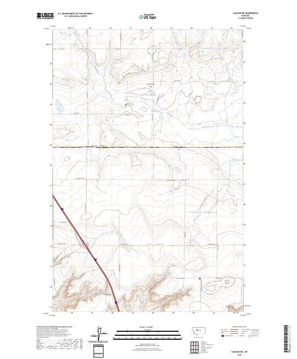 USGS Topographic Map – Vaughn NE