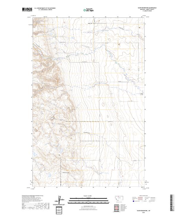 USGS Topographic Map – Vaver Reservoir
