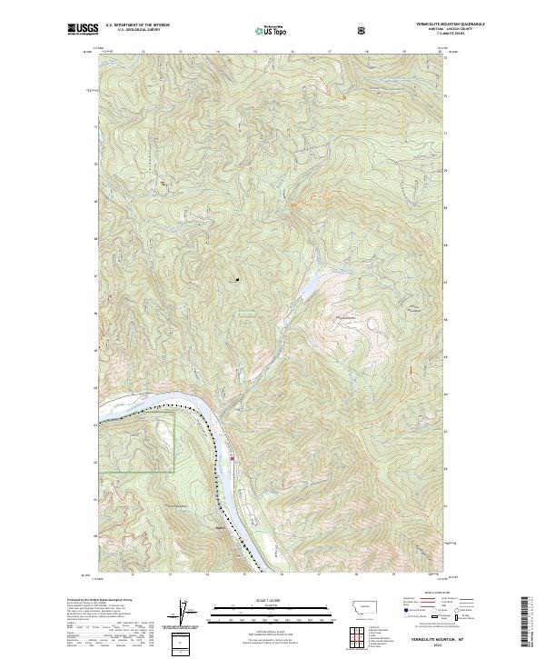 USGS Topographic Map – Vermiculite Mountain