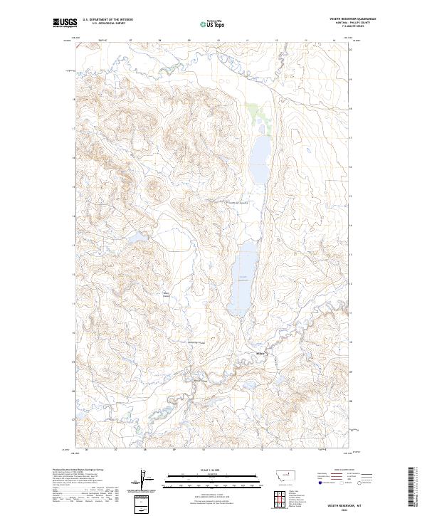 USGS Topographic Map – Veseth Reservoir
