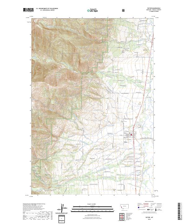 USGS Topographic Map – Victor