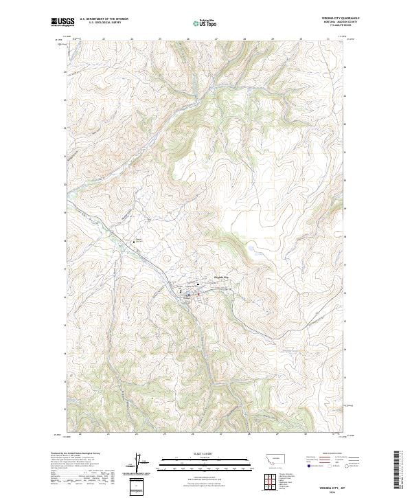 USGS Topographic Map – Virginia City