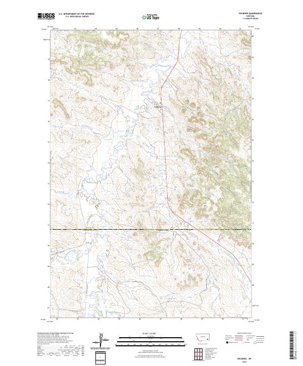 USGS Topographic Map – Volborg