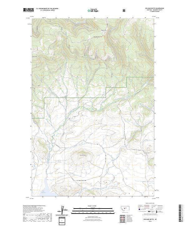 USGS Topographic Map – Volcano Butte