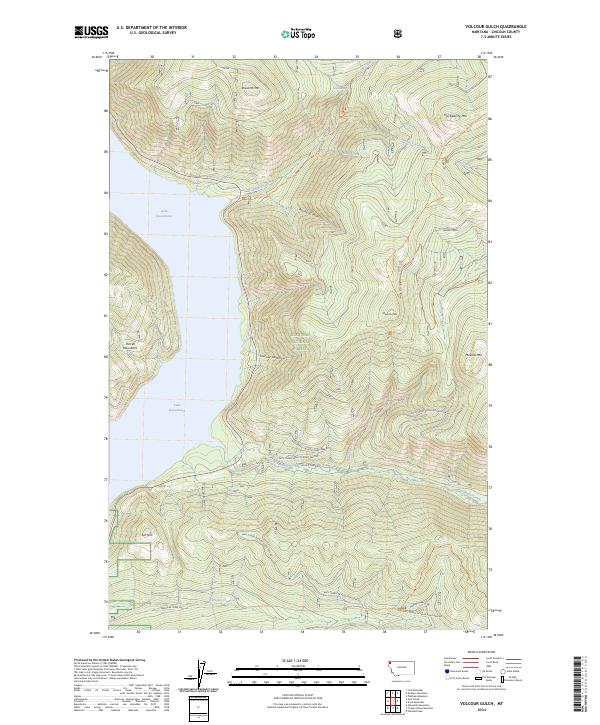 USGS Topographic Map – Volcour Gulch