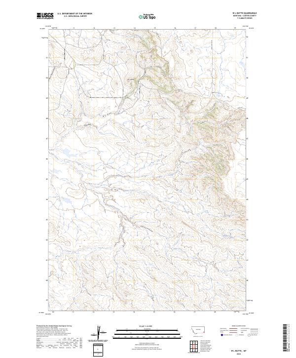 USGS Topographic Map – W L Butte