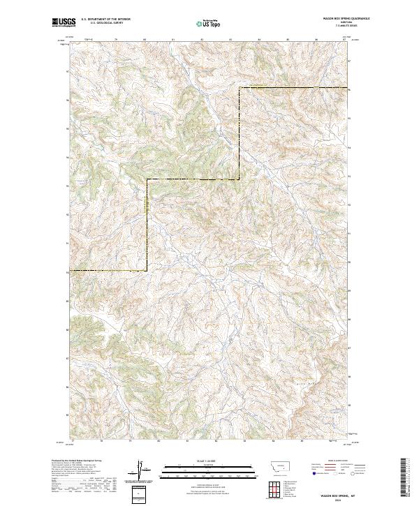 USGS Topographic Map – Wagon Box Spring