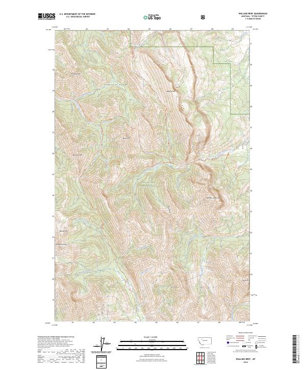 USGS Topographic Map – Walling Reef