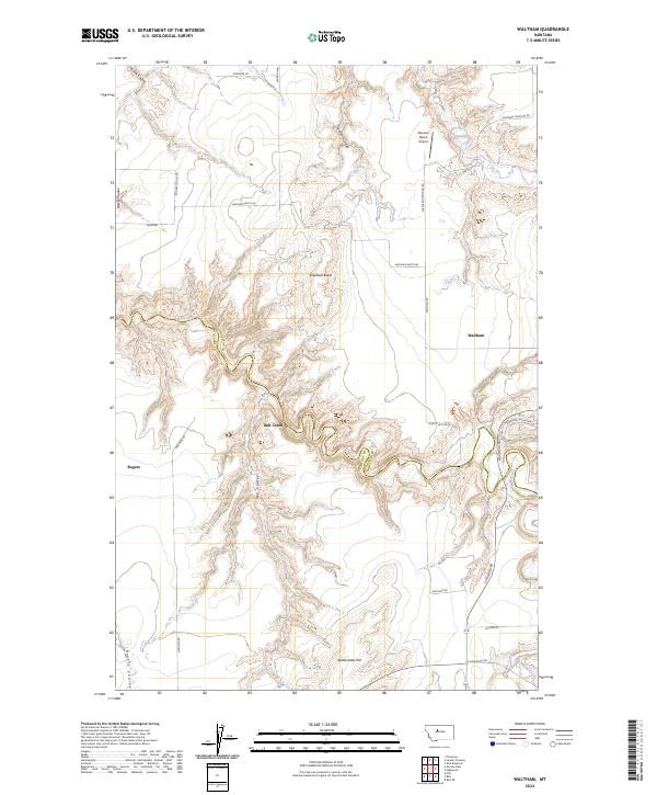 USGS Topographic Map – Waltham