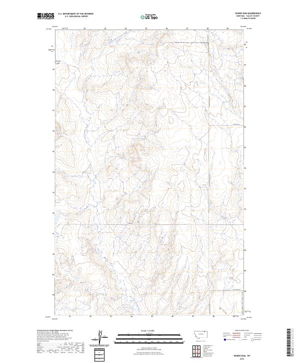 USGS Topographic Map – Wards Dam