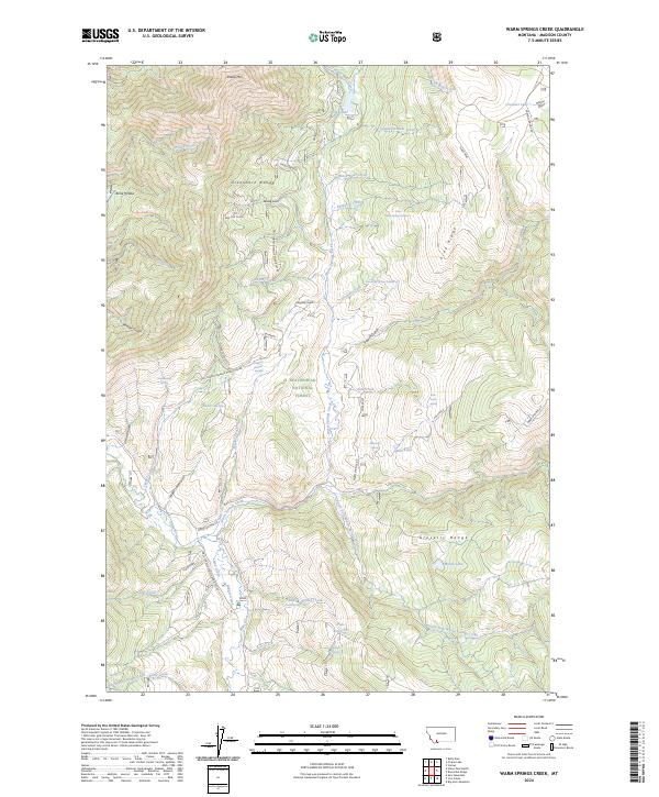 USGS Topographic Map – Warm Springs Creek