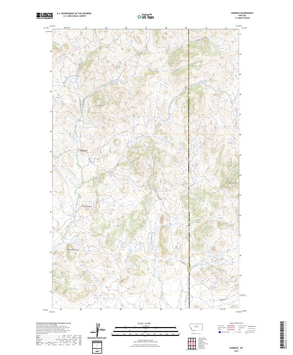 USGS Topographic Map – Warrick